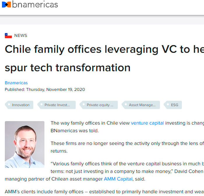 Chile family offices leveraging VC to help spur tech transformation